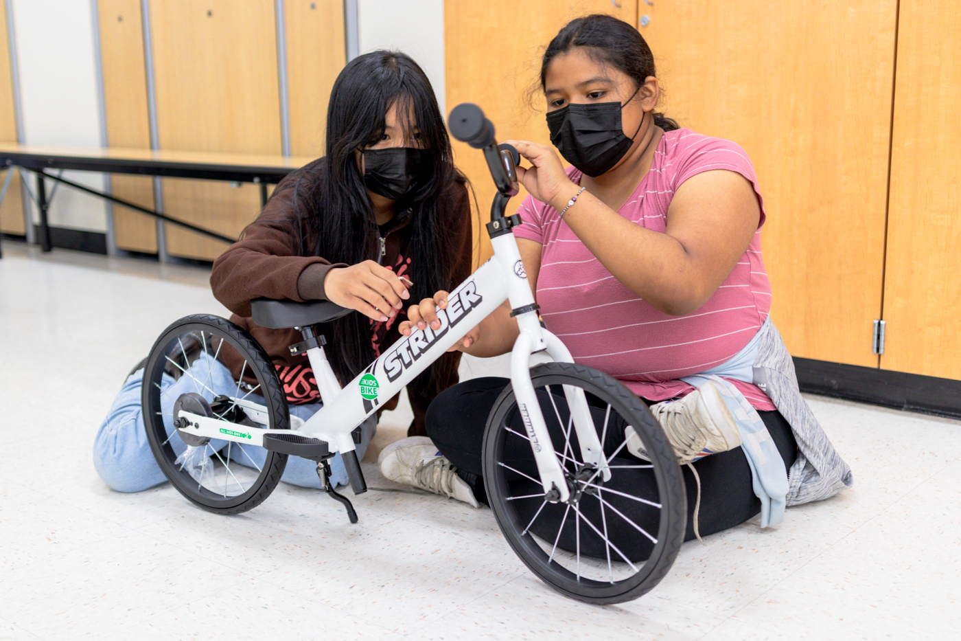 Putting together a bicycle!