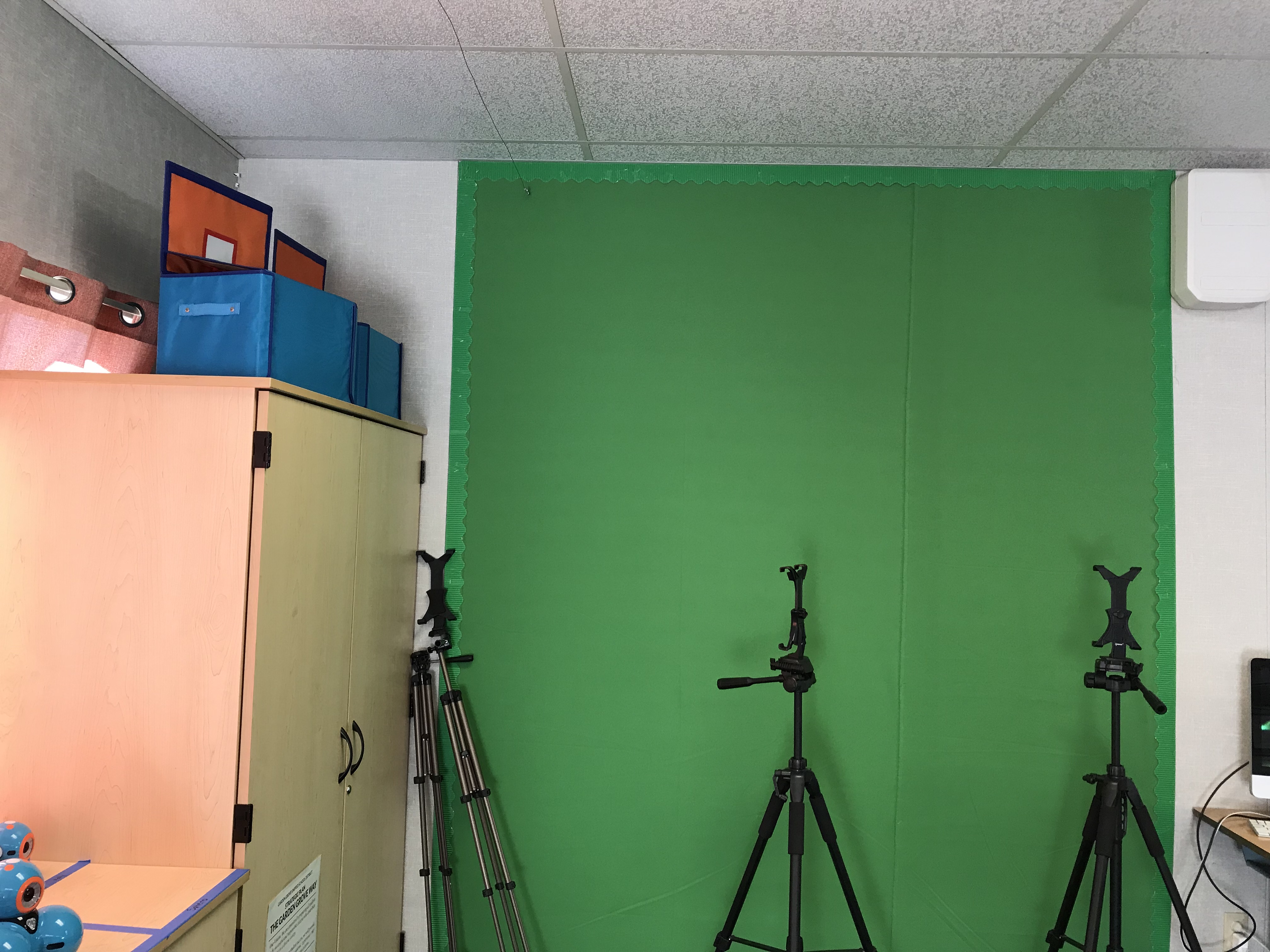 Our green screen acts as a vital tool for our STEAM-based projects.