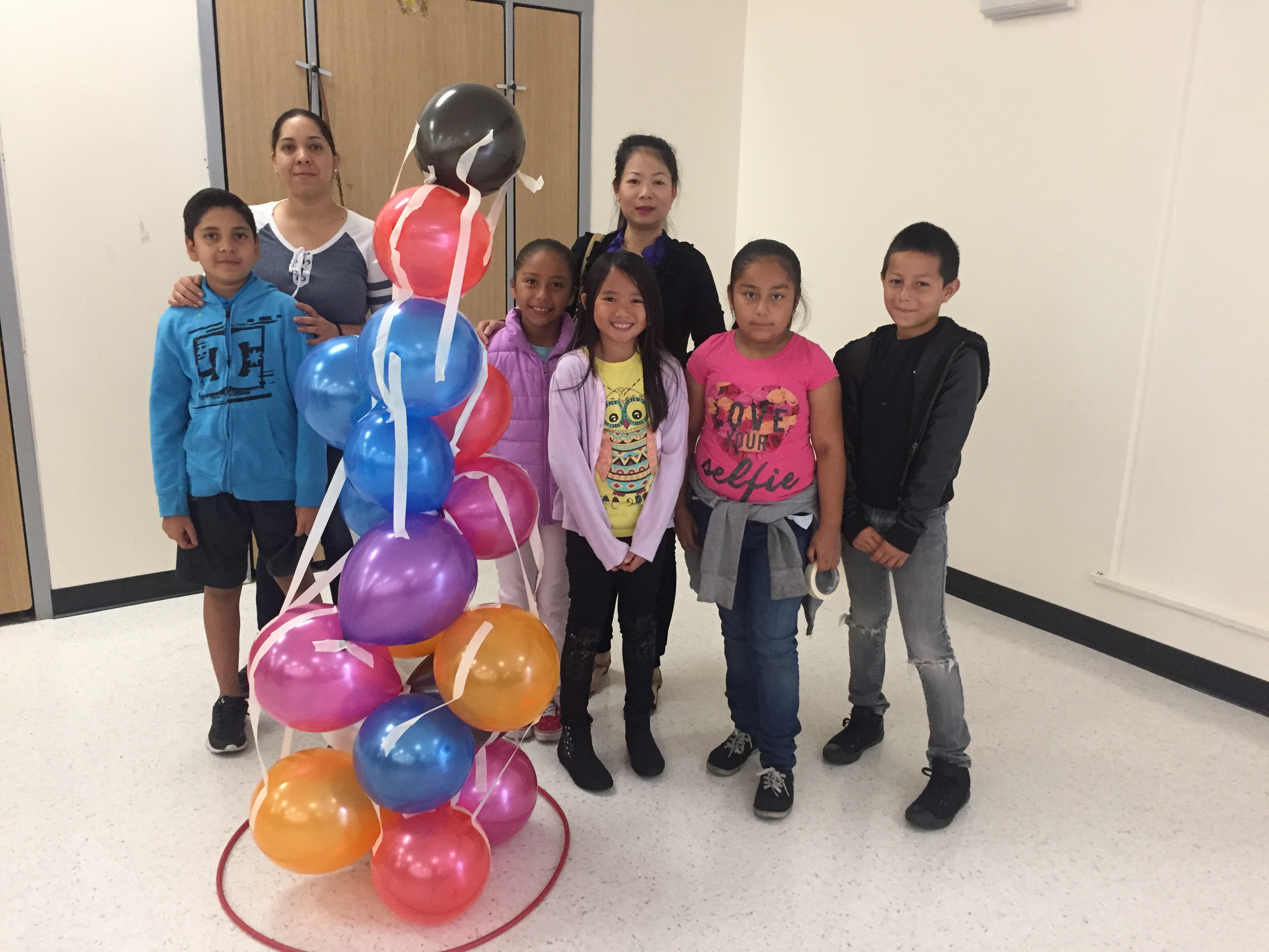 Our team of scholars learn to apply science into all aspects of life. In this case, they measured the density of balloons!